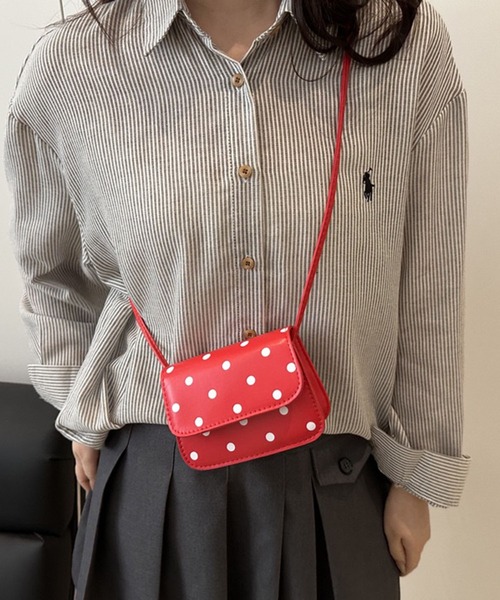 WESTSEA(ウエストシー)の「ドット柄 ミニショルダーバッグ ポシェット(ショルダーバッグ・レディース・ホワイト/ピンク/レッド/ブラック・FREE)」の20枚目の写真