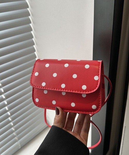 WESTSEA(ウエストシー)の「ドット柄 ミニショルダーバッグ ポシェット(ショルダーバッグ・レディース・ホワイト/ピンク/レッド/ブラック・FREE)」の18枚目の写真