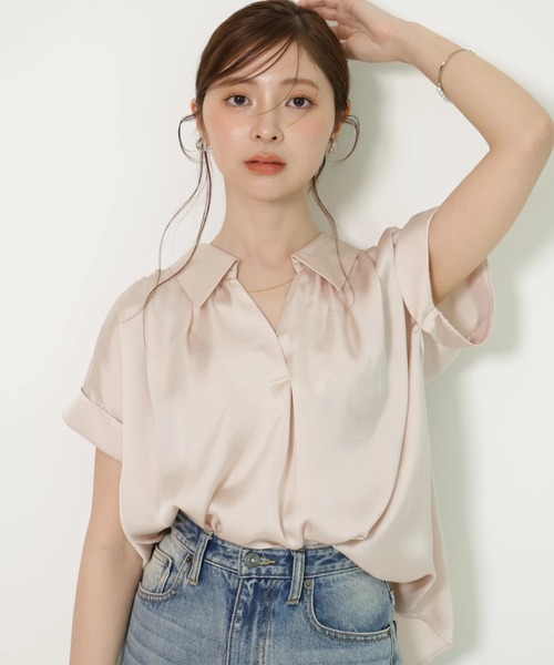 5/24まで★完売品★新品★Apuweiser フロントチェーンブラウス フロントチェーンブラウス（シャツ/ブラウス）｜Apuweiser-riche