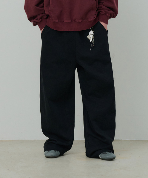 DESIRED(デシレッド)の「エッセンシャルワイドパンツ-FASK7201B03(スウェットパンツ・レディース・ブラック・MEDIUM/LARGE/X-LARGE)」の4枚目の写真