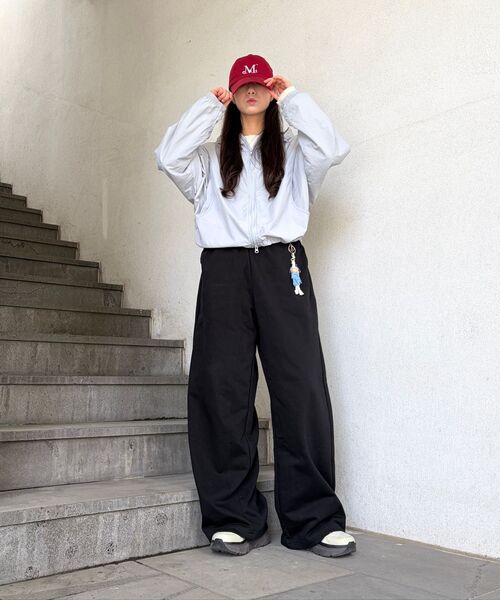 DESIRED(デシレッド)の「エッセンシャルワイドパンツ-FASK7201B03(スウェットパンツ・レディース・ブラック・MEDIUM/LARGE/X-LARGE)」の7枚目の写真