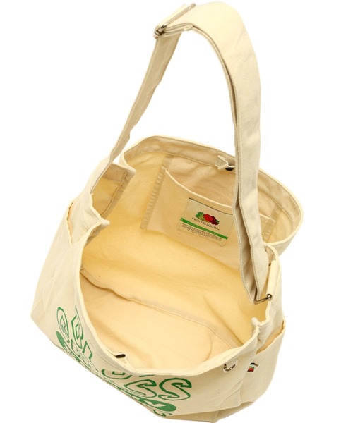 FRUIT OF THE LOOM(フルーツオブザルーム)の「BG SUNNY MART NEWS PAPER BAG(ショルダーバッグ・メンズ・ホワイト・FREE)」の9枚目の写真