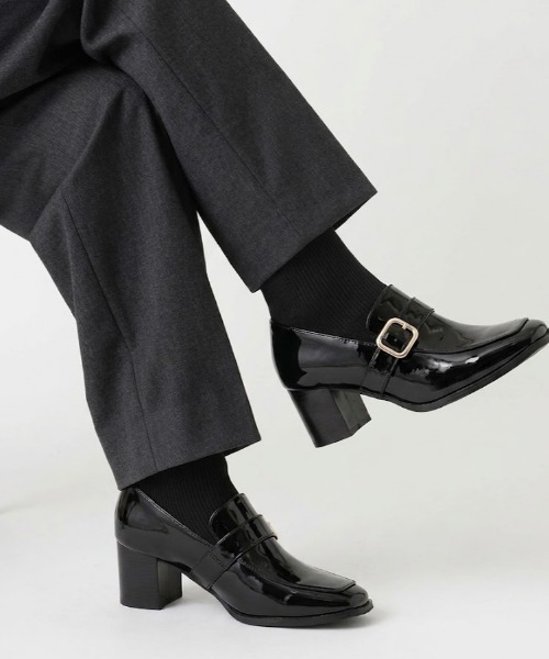 LibertyDoll(リバティードール)の「LibertyDoll/+6.5cm スクエアトゥ ドッキングニット ショートブーツ(3088)(ブーツ・レディース・ブラック系1/ブラック系2・38/37/36/40/39)」の6枚目の写真