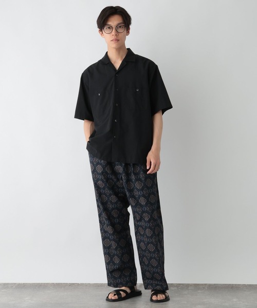 GLOBAL WORK(グローバルワーク)の「ワイドイージー柄パンツ/880120(その他パンツ・メンズ・ネイビー/チャコールグレー・SMALL/LARGE/MEDIUM)」の9枚目の写真