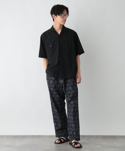 GLOBAL WORK(グローバルワーク)の「ワイドイージー柄パンツ/880120(その他パンツ・メンズ・ネイビー/チャコールグレー・SMALL/LARGE/MEDIUM)」の10枚目の写真
