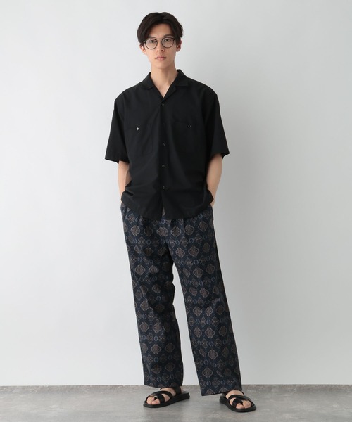 GLOBAL WORK(グローバルワーク)の「ワイドイージー柄パンツ/880120(その他パンツ・メンズ・ネイビー/チャコールグレー・SMALL/LARGE/MEDIUM)」の11枚目の写真