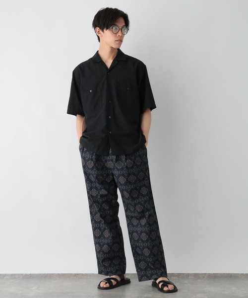 GLOBAL WORK(グローバルワーク)の「ワイドイージー柄パンツ/880120(その他パンツ・メンズ・ネイビー/チャコールグレー・SMALL/LARGE/MEDIUM)」の12枚目の写真