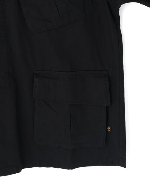 Alpha Industries(アルファインダストリーズ)の「【日本限定】Alpha Industries/アルファインダストリーズ/RIPSTOP FATIGUE SHIRT/リップストップ ファティーグ シャツ(シャツ/ブラウス・メンズ・オリーブ系/その他2/その他24/ブラック・XL/M/S/L/2XL)」の10枚目の写真