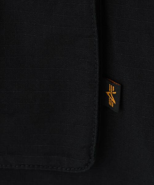 Alpha Industries(アルファインダストリーズ)の「【日本限定】Alpha Industries/アルファインダストリーズ/RIPSTOP FATIGUE SHIRT/リップストップ ファティーグ シャツ(シャツ/ブラウス・メンズ・オリーブ系/その他2/その他24/ブラック・XL/M/S/L/2XL)」の11枚目の写真