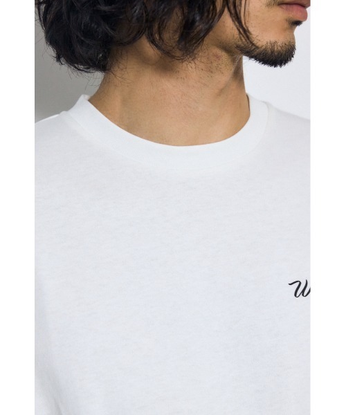 AZUL by moussy（アズールバイマウジー）の「リゾートバックグラフィックTシャツ（Tシャツ/カットソー・メンズ・ホワイト/ブラック/スモークピンク/ミント・LARGE/MEDIUM）」の5枚目の写真