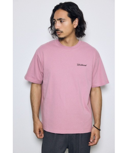 AZUL by moussy（アズールバイマウジー）の「リゾートバックグラフィックTシャツ（Tシャツ/カットソー・メンズ・ホワイト/ブラック/スモークピンク/ミント・LARGE/MEDIUM）」の18枚目の写真