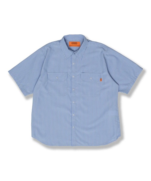 UNIVERSAL OVERALL（ユニバーサルオーバーオール）の「UNIVERSAL OVERALL WORK S/S SHIRT（シャツ/ブラウス・メンズ・ブラック/ホワイト/ブルー・L/M）」の7枚目の写真