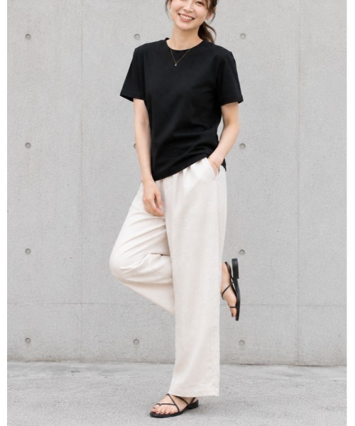 FAZVY(ファズビー)の「ラウンドネック半袖Tシャツ(Tシャツ/カットソー・レディース・オレンジ/ブラック/ホワイト・S/M)」の16枚目の写真