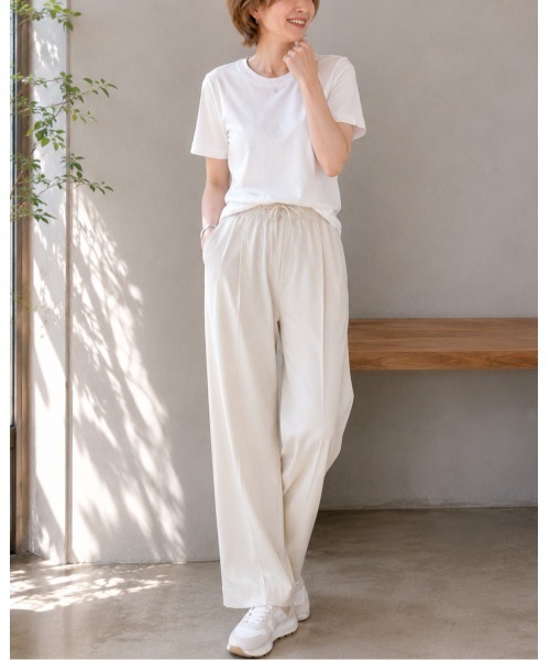 FAZVY(ファズビー)の「ラウンドネック半袖Tシャツ(Tシャツ/カットソー・レディース・オレンジ/ブラック/ホワイト・S/M)」の8枚目の写真