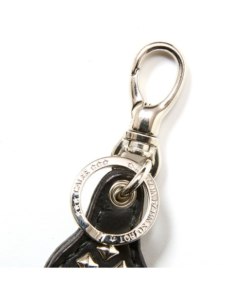 CALEE(キャリー)の「STUDS LEATHER RUGGED KEY RING(キーケース/キーアクセサリー・メンズ・ブラック・FREE)」の3枚目の写真