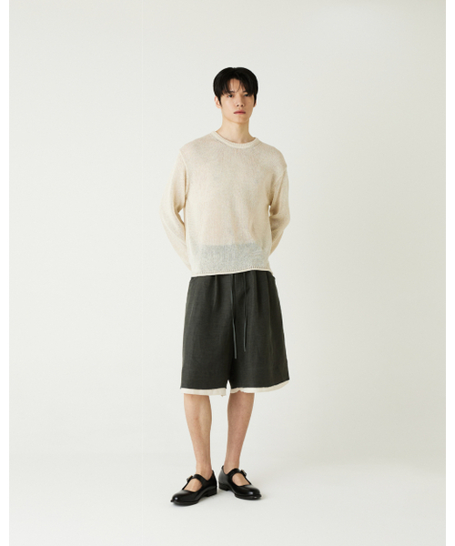 THEENDQUESTION(ジエンドクエスチョン)の「Linen blend crewneck knit top / BEIGE(ニット/セーター・レディース・その他・FREE)」の7枚目の写真