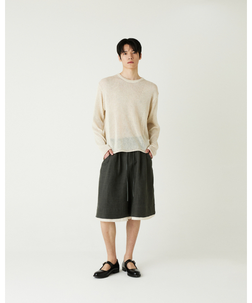THEENDQUESTION(ジエンドクエスチョン)の「Linen blend crewneck knit top / BEIGE(ニット/セーター・レディース・その他・FREE)」の8枚目の写真