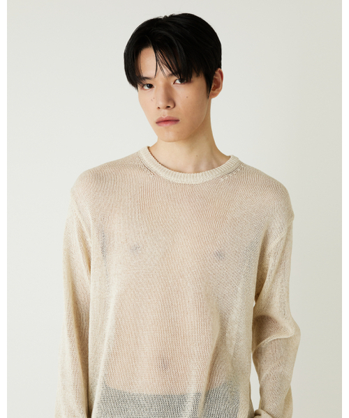THEENDQUESTION(ジエンドクエスチョン)の「Linen blend crewneck knit top / BEIGE(ニット/セーター・レディース・その他・FREE)」の11枚目の写真