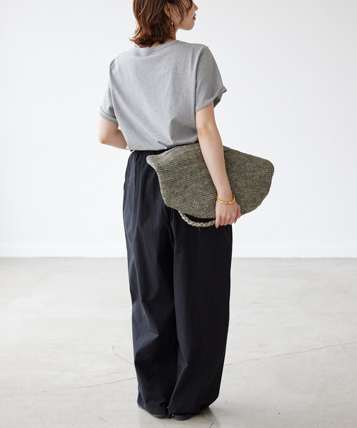 MADE IN MADA(メイドインマダ)の「《追加2》MADE IN MADA/メイドインマダ ALICE MM BAG(かごバッグ・レディース・ベージュ/チャコールグレー・FREE)」の10枚目の写真