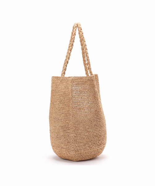 MADE IN MADA(メイドインマダ)の「《追加2》MADE IN MADA/メイドインマダ ALICE MM BAG(かごバッグ・レディース・ベージュ/チャコールグレー・FREE)」の22枚目の写真