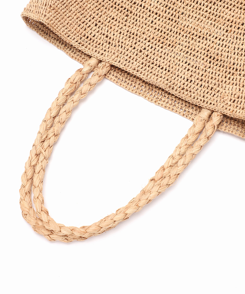 MADE IN MADA(メイドインマダ)の「《追加2》MADE IN MADA/メイドインマダ ALICE MM BAG(かごバッグ・レディース・ベージュ/チャコールグレー・FREE)」の16枚目の写真