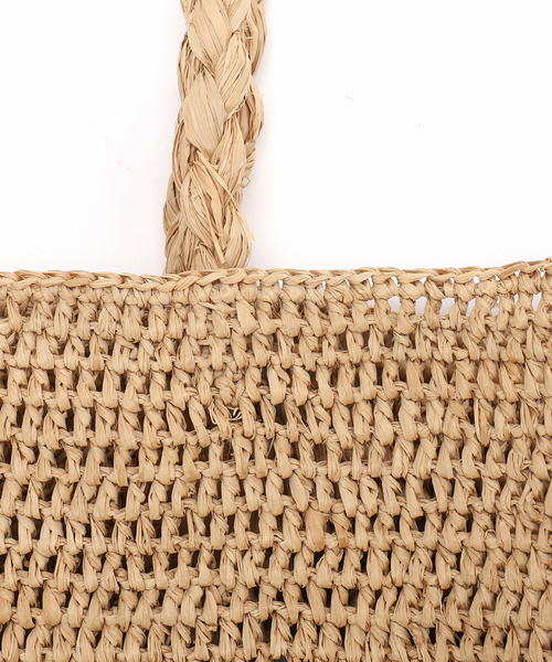 MADE IN MADA(メイドインマダ)の「《追加2》MADE IN MADA/メイドインマダ ALICE MM BAG(かごバッグ・レディース・ベージュ/チャコールグレー・FREE)」の18枚目の写真