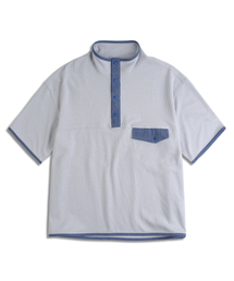 MUDSALT（マッドソルト）の「ワッフルプルオーバー半袖Tシャツグレー（Tシャツ/カットソー）」