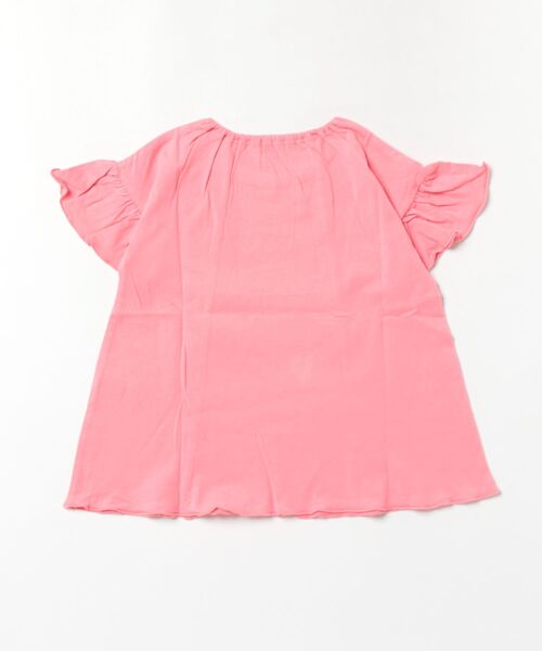 HAKKA KIDS（ハッカキッズ）の「フレア袖Tシャツ（Tシャツ/カットソー・キッズ・ホワイト/ピンク・100cm/110cm/120cm/130cm）」の3枚目の写真