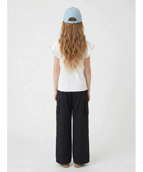 HAKKA KIDS（ハッカキッズ）の「フレア袖Tシャツ（Tシャツ/カットソー・キッズ・ホワイト/ピンク・100cm/110cm/120cm/130cm）」の6枚目の写真