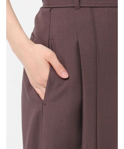 LAGUNAMOON(ラグナムーン)の「ベルト付きセミワイドパンツ 【オフィスカジュアル】(その他パンツ・レディース・アイボリー/ブラウン・SMALL/MEDIUM)」の12枚目の写真