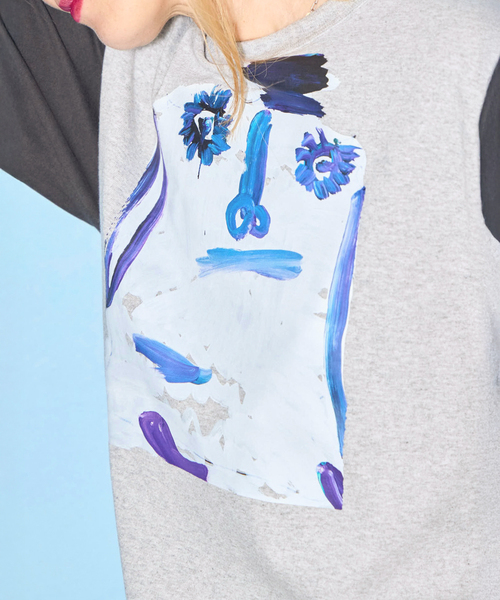 CITYSHOP(シティーショップ)の「CREATIVE GROWTH BASEBALLTEE OE1230:Tシャツ(Tシャツ/カットソー・レディース・グレー・SMALL)」の4枚目の写真