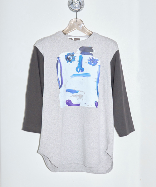 CITYSHOP(シティーショップ)の「CREATIVE GROWTH BASEBALLTEE OE1230:Tシャツ(Tシャツ/カットソー・レディース・グレー・SMALL)」の5枚目の写真
