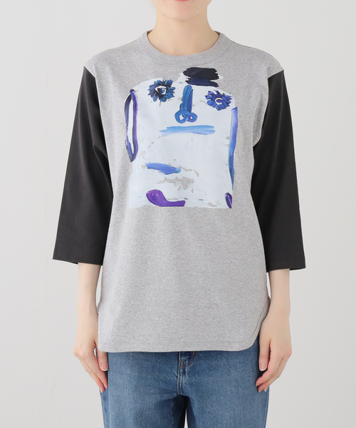 CITYSHOP(シティーショップ)の「CREATIVE GROWTH BASEBALLTEE OE1230:Tシャツ(Tシャツ/カットソー・レディース・グレー・SMALL)」の7枚目の写真