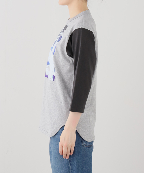 CITYSHOP(シティーショップ)の「CREATIVE GROWTH BASEBALLTEE OE1230:Tシャツ(Tシャツ/カットソー・レディース・グレー・SMALL)」の8枚目の写真