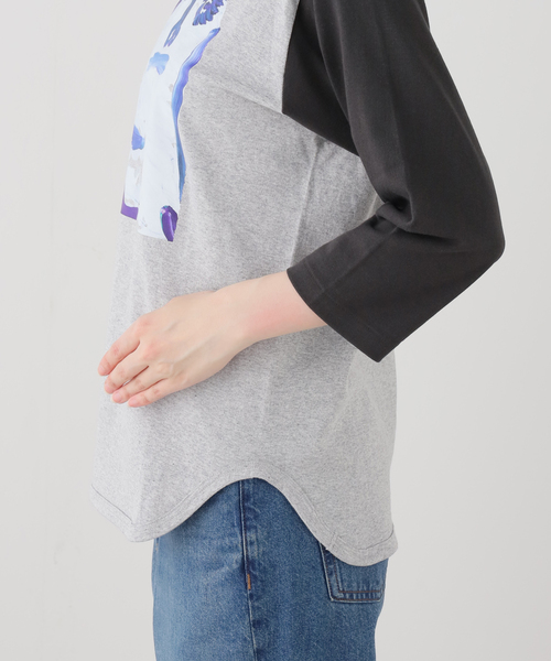 CITYSHOP(シティーショップ)の「CREATIVE GROWTH BASEBALLTEE OE1230:Tシャツ(Tシャツ/カットソー・レディース・グレー・SMALL)」の11枚目の写真