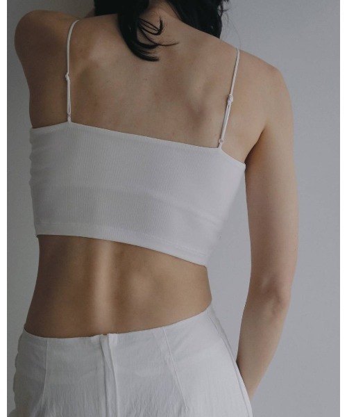 anuke(アンヌーク)の「Padin Half Camisole 62610636(Tシャツ/カットソー・レディース・ホワイト/ブラック/ブラウン・FREE)」の7枚目の写真