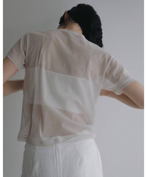 anuke(アンヌーク)の「Padin Half Camisole 62610636(Tシャツ/カットソー・レディース・ホワイト/ブラック/ブラウン・FREE)」の9枚目の写真