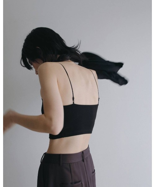 anuke(アンヌーク)の「Padin Half Camisole 62610636(Tシャツ/カットソー・レディース・ホワイト/ブラック/ブラウン・FREE)」の11枚目の写真