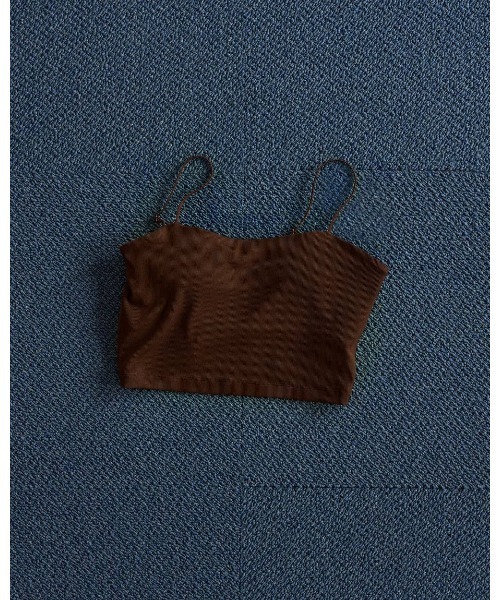 anuke(アンヌーク)の「Padin Half Camisole 62610636(Tシャツ/カットソー・レディース・ホワイト/ブラック/ブラウン・FREE)」の13枚目の写真