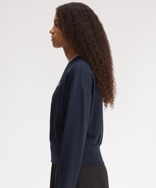 FRED PERRY(フレッドペリー)の「Twin Tipped Long Sleeve T-Shirt/ツインティップ長袖Tシャツ(Tシャツ/カットソー・レディース・ネイビー/ホワイト・10)」の10枚目の写真