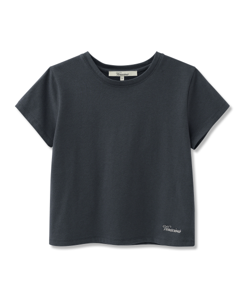 Vivacious(ビバシャス)の「デュアクールベーシックTシャツ_7カラー(Tシャツ/カットソー・レディース・ホワイト/ブラック/ネイビー/クリーム/ホワイト×レッド/ホワイト×ブルー/チャコール・SMALL/MEDIUM)」の17枚目の写真