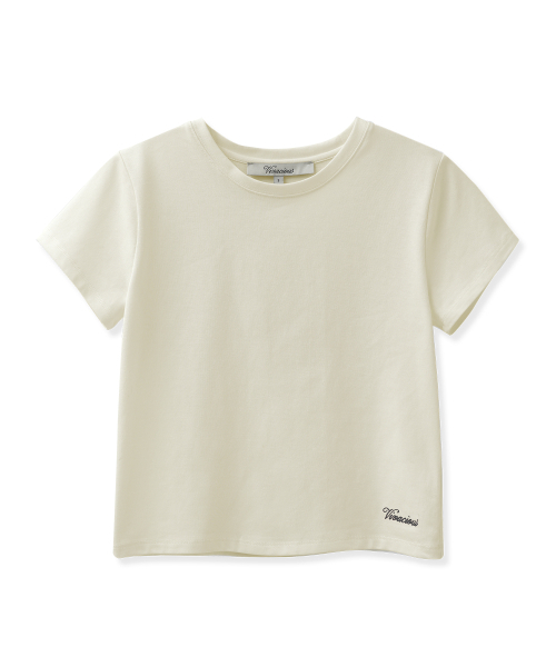 Vivacious(ビバシャス)の「デュアクールベーシックTシャツ_7カラー(Tシャツ/カットソー・レディース・ホワイト/ブラック/ネイビー/クリーム/ホワイト×レッド/ホワイト×ブルー/チャコール・SMALL/MEDIUM)」の18枚目の写真