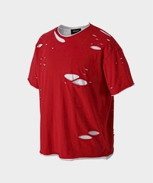 ROARINGRAD（ロアリングラド）の「【roaringrad】Double Layered Damage T-Shirt  / 【ロアリングラド】ダブルレイヤードダメージTシャツ（Tシャツ/カットソー）」