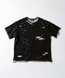 ROARINGRAD（ロアリングラド）の「【roaringrad】Double Layered Damage T-Shirt  / 【ロアリングラド】ダブルレイヤードダメージTシャツ（Tシャツ/カットソー）」