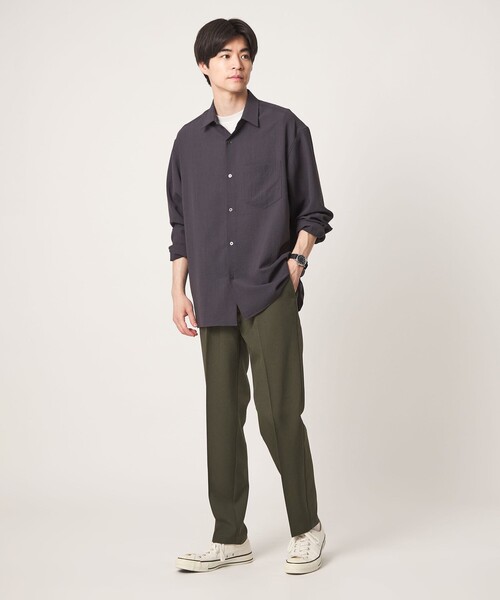 green label relaxing(グリーンレーベルリラクシング)の「ポリエステル シャーク オルマイ イージーパンツR2 -2WAYストレッチ-(その他パンツ・メンズ・ダークグレー/ブラック/ダークグリーン/モカ・S/M/L/XL)」の15枚目の写真