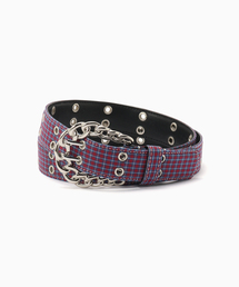 AFB（エーエフビー）の「AFB / エーエフビー CHAIN BUCKLE CHECK BELT（ベルト）」