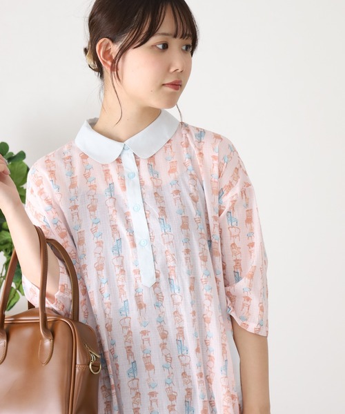 KILKI(キルキー)の「kilki 配色プルオーバーワンピース アンティークチェア(ワンピース・レディース・ベージュ系その他・FREE)」の8枚目の写真