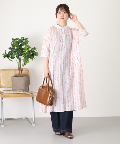 KILKI(キルキー)の「kilki 配色プルオーバーワンピース アンティークチェア(ワンピース・レディース・ベージュ系その他・FREE)」の11枚目の写真
