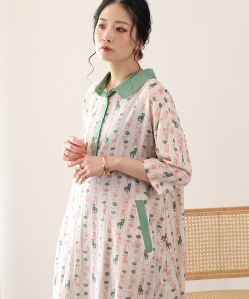 KILKI(キルキー)の「kilki 配色プルオーバーワンピース アンティークチェア(ワンピース・レディース・ベージュ系その他・FREE)」の15枚目の写真