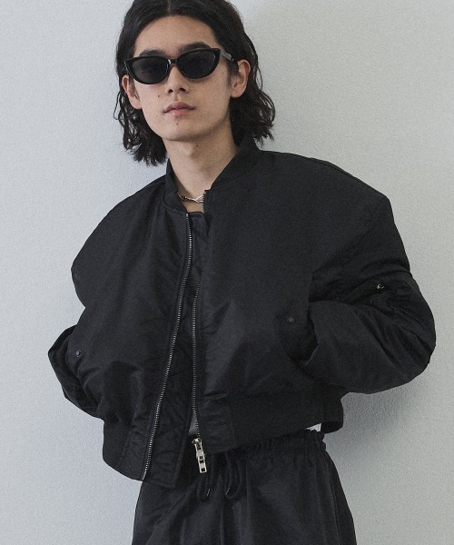 Cropped MA-1 Military Jacket / ショート丈MA-1ミリタリージャケット